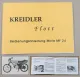 Kreidler Flott MF 24 Mofa Bedienungsanleitung