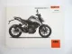 KTM 125 Duke Motorrad Bedienungsanleitung Betriebsanleitung 2018