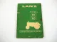 Lanz D 5006 5007 5016 6006 6007 6016 Ersatzteilliste 1958 mit 50 PS und 60 PS