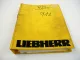 Liebherr A912 Litronic ab Seriennr. 2001 Ersatzteilliste Spare Parts List 1995