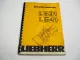 Liebherr L531 541 Radlader 279 289 Betriebsanleitung Bedienungsanleitung Wartung