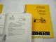 Liebherr L544 Radlader Betriebsanleitung Ersatzteilliste Typ 442 abSerie 0104