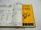 Liebherr L551 Radlader Ersatzteilliste Spare Parts List Typ 274 ab Seriennr 101