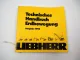 Liebherr Technisches Handbuch Erdbewegung 1995 Bagger Raupen Radlader Rohrleger
