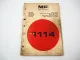 Massey Ferguson MF 1114 Traktor Schlepper Ersatzteilliste Parts List 1977
