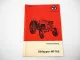 Massey Ferguson MF 165 Schlepper Betriebsanleitung Bedienungsanleitung 1966