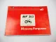 Massey Ferguson MF 353 Traktor Schlepper Ersatzteilliste Spare Parts List 1989
