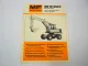 Massey Ferguson MF W350C Mobilbagger 1979 Prospekt mit technischen Daten