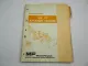 Massey Ferguson MF70 Backhoe Loader Parts Book Ersatzteilliste 1973