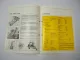 Massey Ferguson MF70 Mehrzweckbaumaschine Baggerlader Prospekt 1973