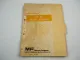Massey Ferguson MF88 Wheel Loader Radlader Parts Book Ersatzteilliste 1972