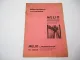 Melio S60 Sen.62 Jun.63 Grüppenfräse Betriebsanleitung Ersatzteilliste 1960er J.