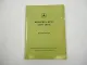 Mercedes Benz 190 B met Motor M121B Handleiding ca. 1959