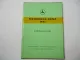 Mercedes Benz 190Db W121 Ponton Betriebsanleitung Bedienung Wartung 1960 Ausgabe B