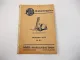 MIAG GS 2002 B Benzin Gabelstapler Ersatzteilliste Nr 50b Ausgabe 1960