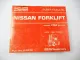 Nissan F02 series Forklift Gabelstapler Spare Parts Catalog Ersatzteilliste 1984