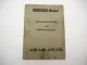 Orig. Farymann A10 A20 A30 A40 Dieselmotor Betriebsanleitung Ersatzteilliste
