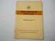 orig Mercedes Benz 180 Db W120 Owners Manual Instructions Maintenance 1959
