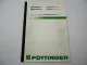 Orig. Pöttinger Ernteprofi II III Typ 107 109 Ladewagen Betriebsanleitung 1999