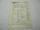 Original Bosch Service-Liste für Deutz D25 D30 D30 S Schlepper 1960-1963