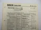 Original Bosch Service-Liste für Hanomag Schlepper C218 R223 BJ 1954-1960