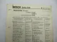 Original Bosch Service-Liste für Hanomag Schlepper Combitrac R 450 E BJ 1959-61