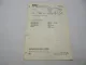 Original Bosch Service Liste für Motor Mercedes Benz OM636.VI E 1966