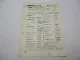 Original Bosch Service Liste für Motor MWM KD TKD 1105 BJ 1964-1965