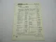 Original Bosch Service-Liste für Porsche Master Dieselschlepper 1961-1963