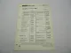 Original Bosch Service-Liste für Porsche Star Dieselschlepper 1961-1963