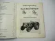 Original Deutz D40 D40S Typ D40.1 Schlepper Betriebsanleitung Bedienung 1961
