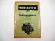 Original Deutz F4L F6L A4L A6L 514 Dieselmotor Betriebsanleitung Wartung 1957