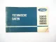 Original Ford 2000 3000 4000 5000 Traktor Technische Daten ca. 1970
