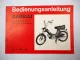 Original Garelli Duoped 40 SL 2 Gang Automatik Mofa Bedienungsanleitung 1977