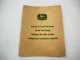 Original John Deere Traktoren Landmaschinen Spezialwerkzeug Katalog 1967