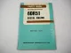 Original Komatsu 6DR51 Diesel Engine for FD 35 40 -3 Forklift Parts Book 1981