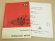 Original Massey Ferguson MF 86 Mähdrescher Betriebsanleitung 1965 + MF 9 Pick-up
