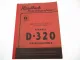 Original Mc Cormick D-320 Farmall Bedienungsanleitung 1957 Betriebsanleitung