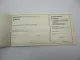 Original Mercedes Benz 200 220 D/8 W115 Wartungsheft blanko 1971