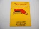 Original New Holland Hayliner 274 Baler Presse Parts List Ersatzteilliste 1973