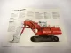 Original O&K RH 90 C Crawler Excavator Bagger Prospekt Brochure 1988 in englisch