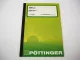 Original Pöttinger Profi GP I II Typ 537 539 Ladewagen Betriebsanleitung 1995