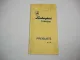Original Preisliste Lamborghini R 235 bis 1256 Traktor C352 C553 Raupe 1980