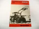 Original Prospekt Baas Frontlader für Fiat Schlepper 1970er Jahre