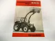 Original Prospekt Baas Frontlader für Steyr Schlepper 1970er Jahre