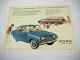 Original Prospekt Ford Taunus 17 M P3 Limousine ca. 1960er Jahre