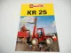 Original Prospekt Manitou KR 25 Gabelstapler Allrad mit 4 Seiten von 1984