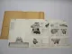 Original Prospekt Mappe Hanomag K7 Laderaupe 75 PS 1965 mit technischen Daten