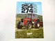 Original Prospekt Massey Ferguson MF 254S 274S Schlepper 1982 mit techn. Daten