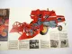 Original Prospekt Massey Ferguson MF187 Mähdrescher 1969 mit technischen Daten